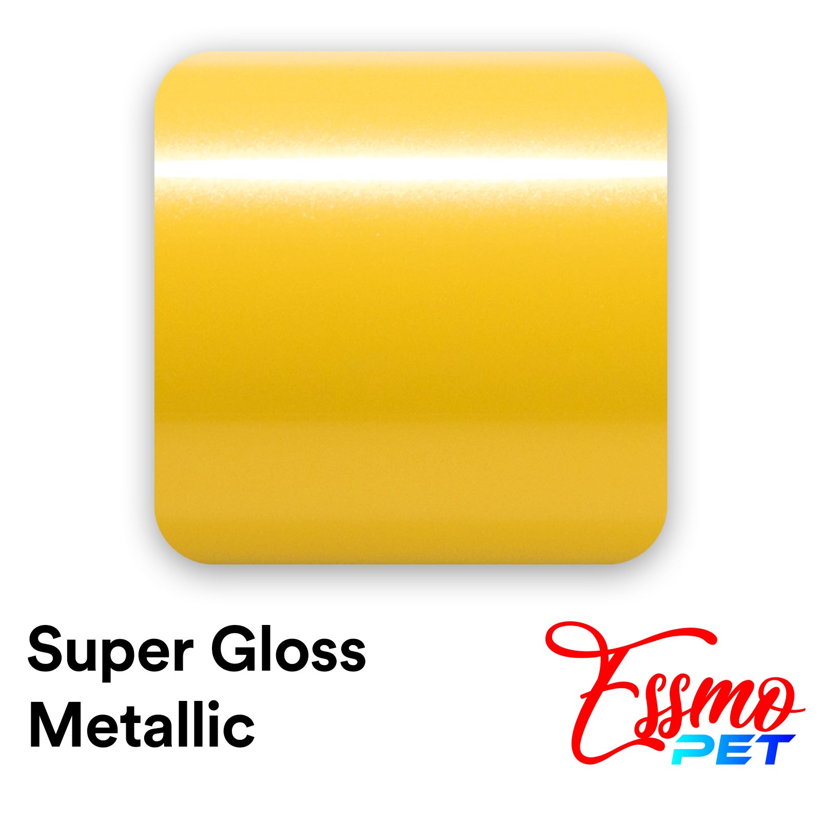 PET Super Gloss Metallic Cyber Yellow – Wrap Essmovinyl Vinyl