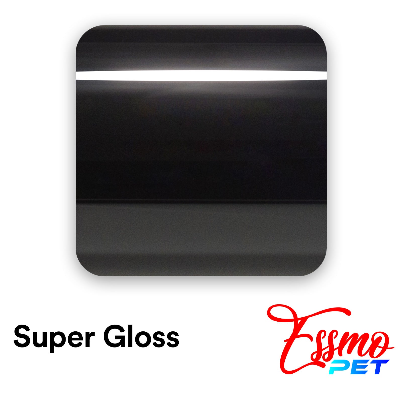 PET Super Gloss Black Vinyl Chrome Delete Black Out Kit