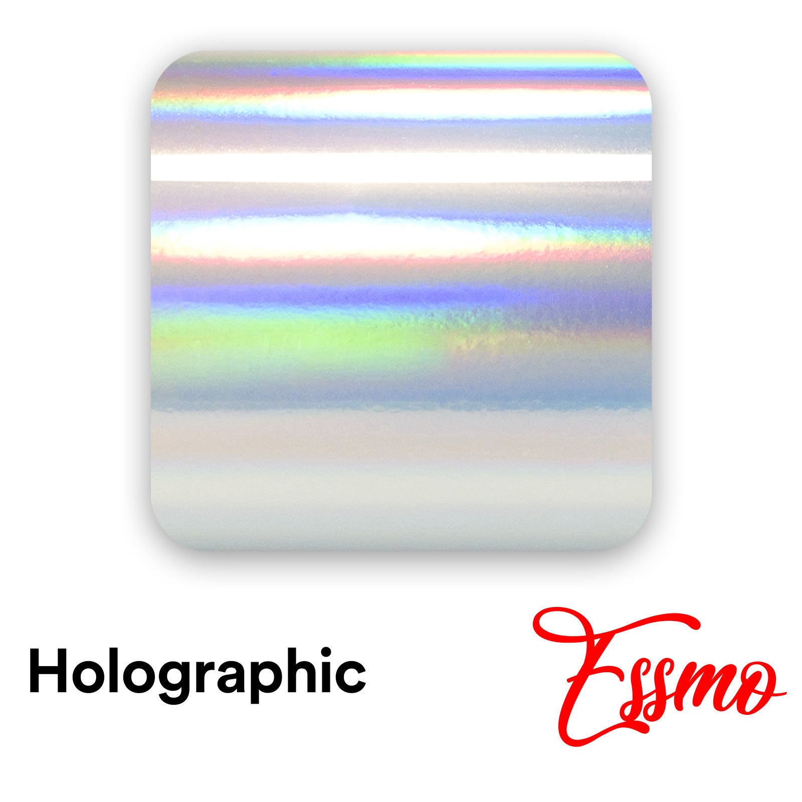 Holographic Adhesive Vinyl  Silver Holographic Vinyl 12 x 5 FT