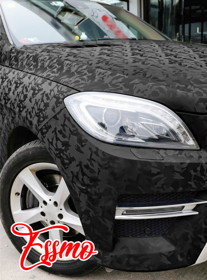 Camouflage Shadow Black Vinyl Wrap