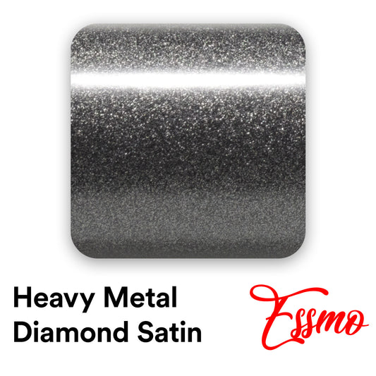 Heavy Metal Diamond Satin Graphite Gray Vinyl Wrap