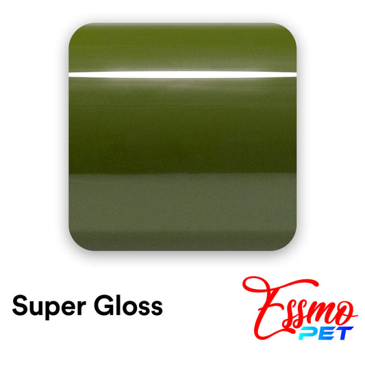 PET Super Gloss Combat Green Vinyl Wrap