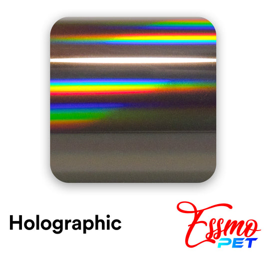 PET Holographic Gray Vinyl Wrap