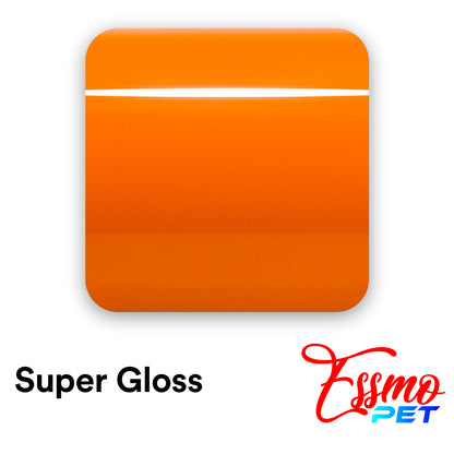PET Super Gloss Lava Orange Vinyl Wrap