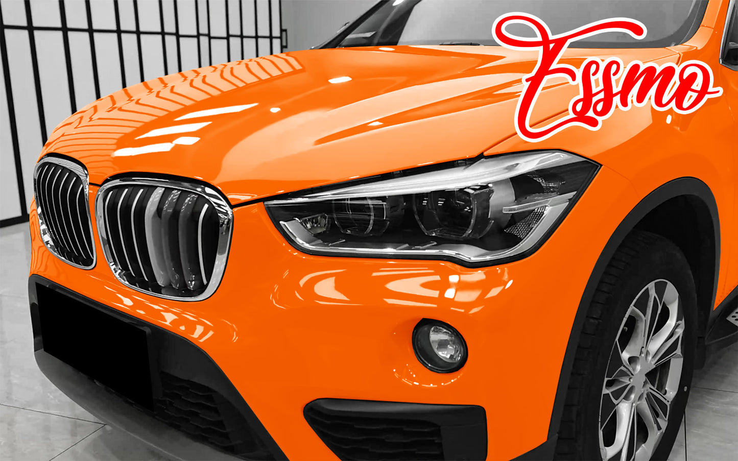 PET Super Gloss Lava Orange Vinyl Wrap