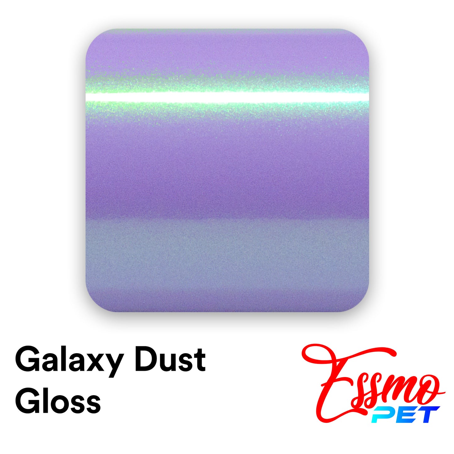 PET Galaxy Dust Gloss Violet Green Vinyl Wrap