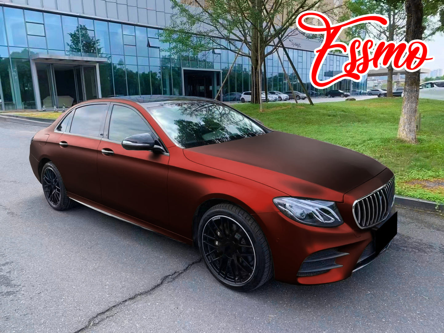 PET Romance Chrome Dark Red Vinyl Wrap