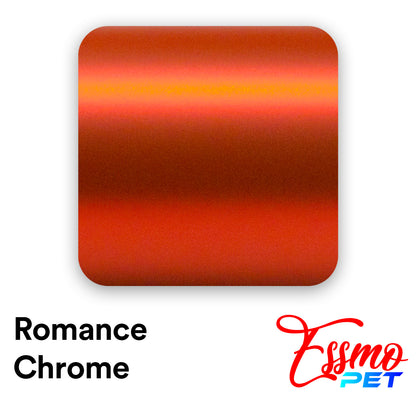 PET Romance Chrome Flame Red Vinyl Wrap