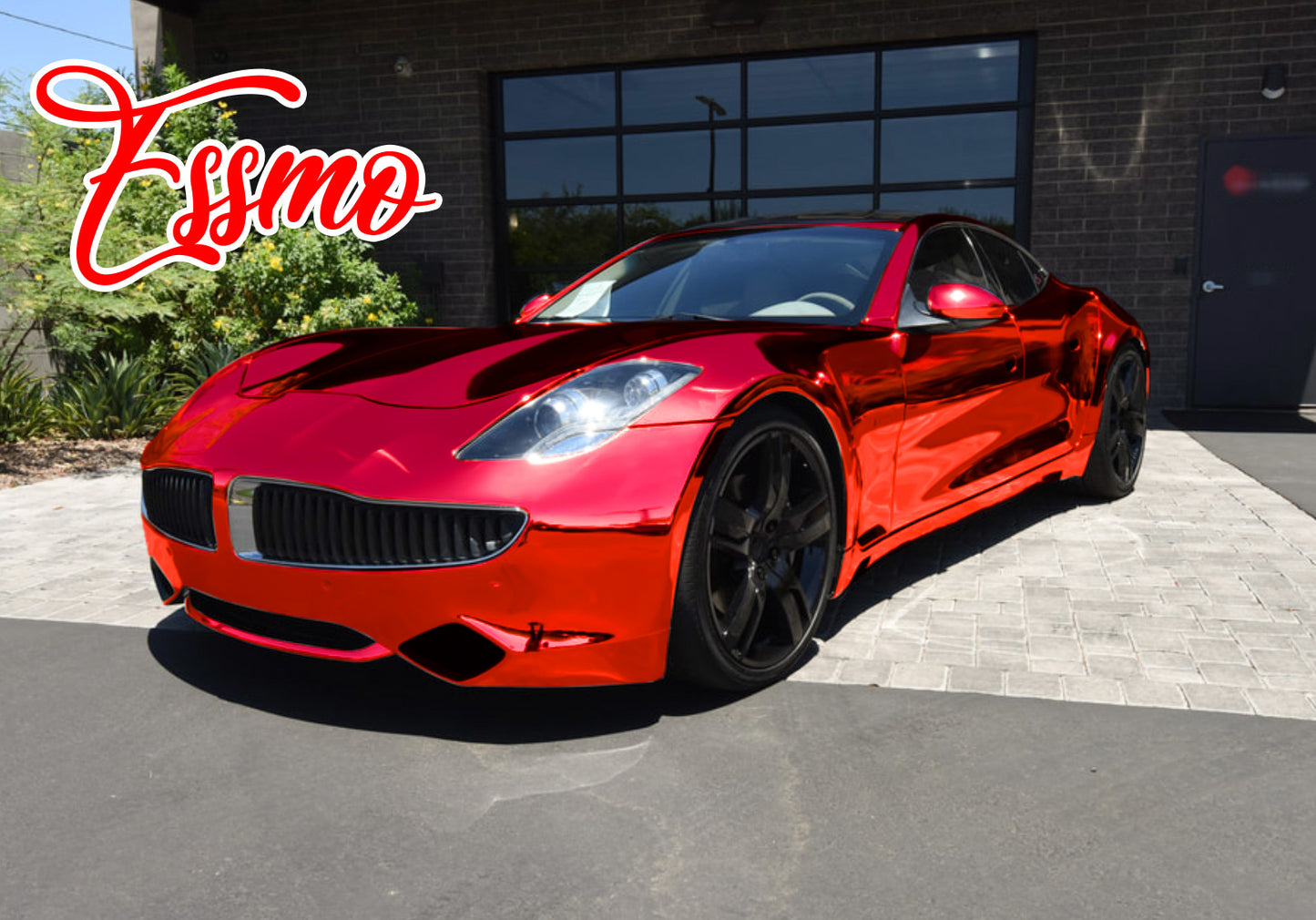 PET Chrome Red Vinyl Wrap