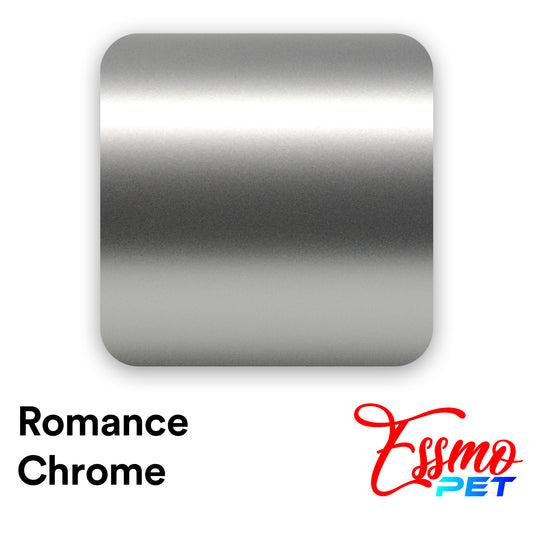 PET Romance Chrome Silver Vinyl Wrap