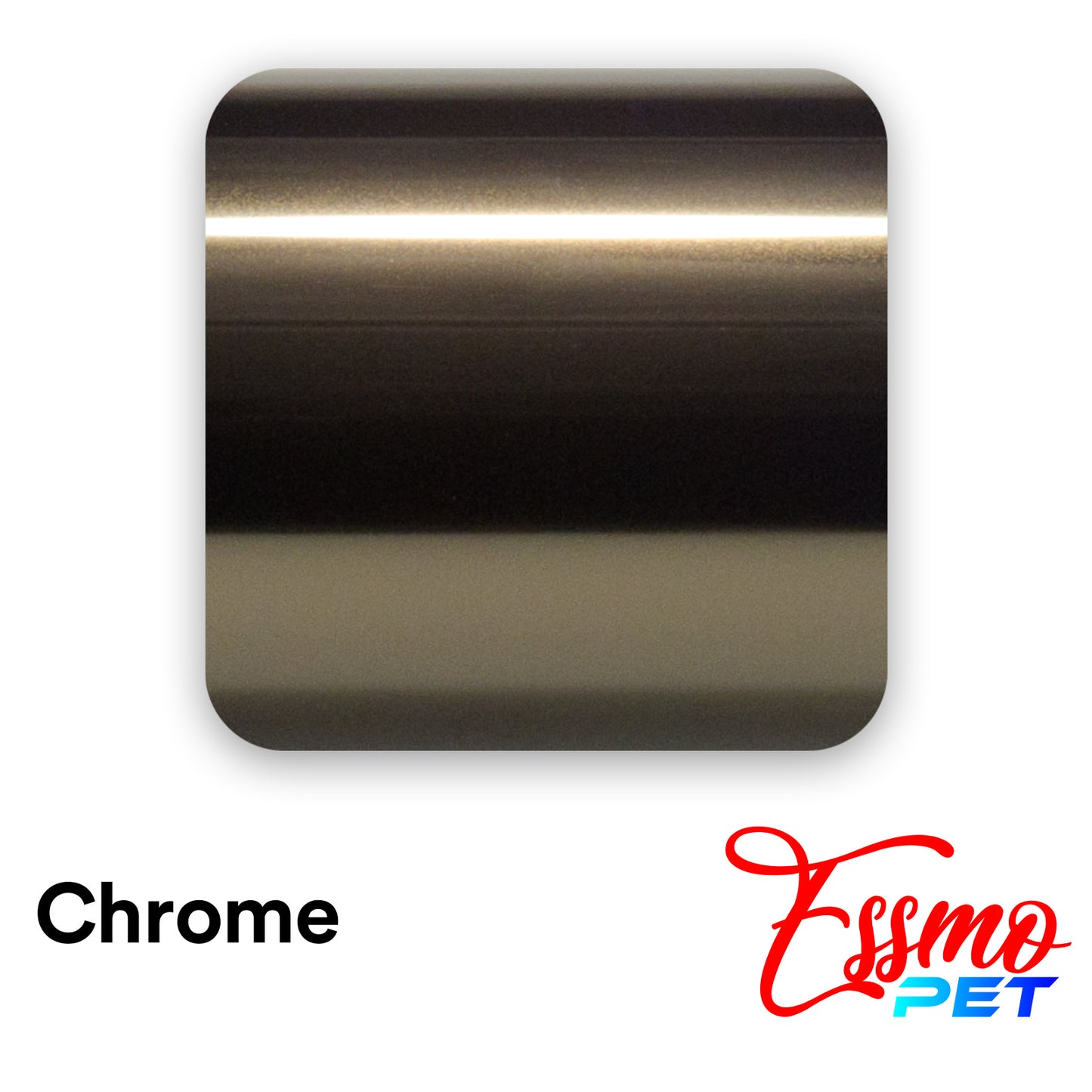 PET Chrome Gray Vinyl Wrap