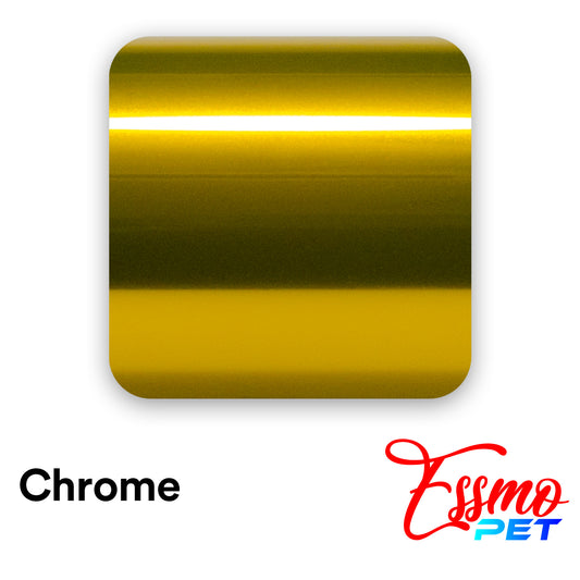 PET Chrome Gold Vinyl Wrap