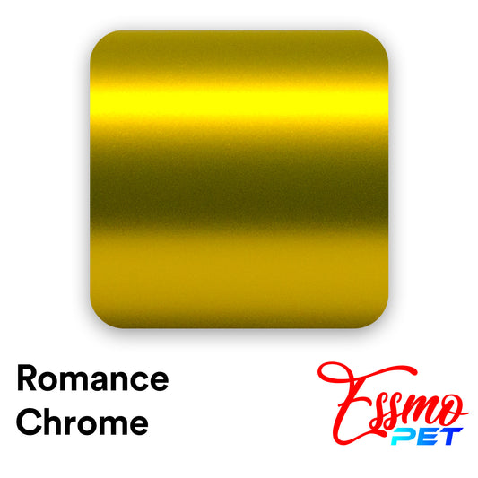 PET Romance Chrome Gold Vinyl Wrap