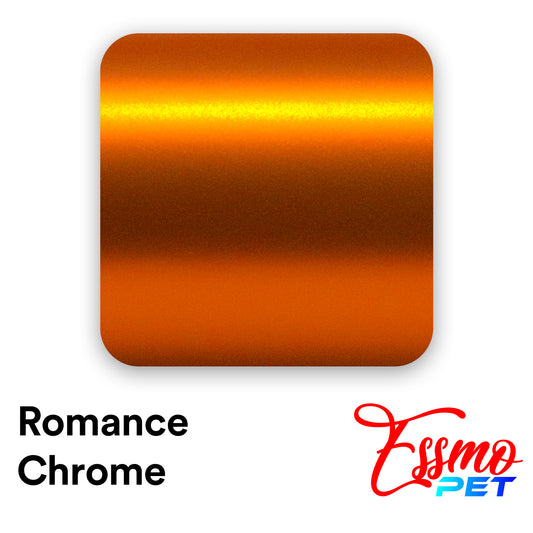 PET Romance Chrome Lava Orange Vinyl Wrap