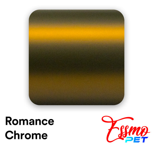 PET Romance Chrome Bond Gold Vinyl Wrap