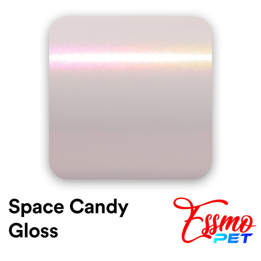 PET Space Candy Gloss Silver Pink Vinyl Wrap