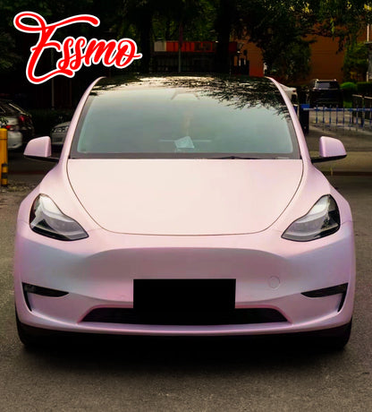 PET Space Candy Matte Silver Pink Vinyl Wrap