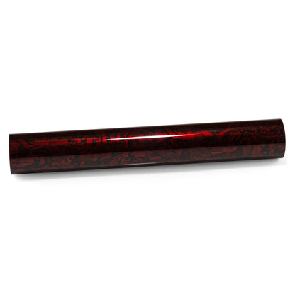 PET Marble Forged Gloss Carbon Fiber Textured Red Vinyl Wrap