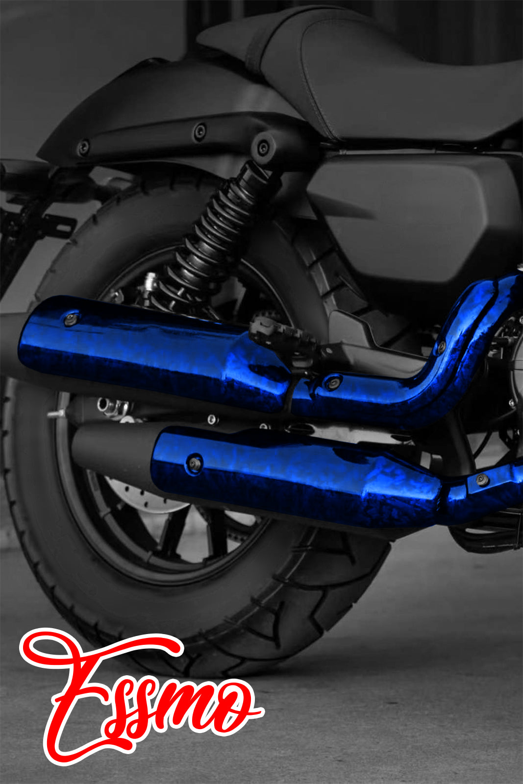 PET Marble Forged Gloss Carbon Fiber Textured Royal Blue Vinyl Wrap