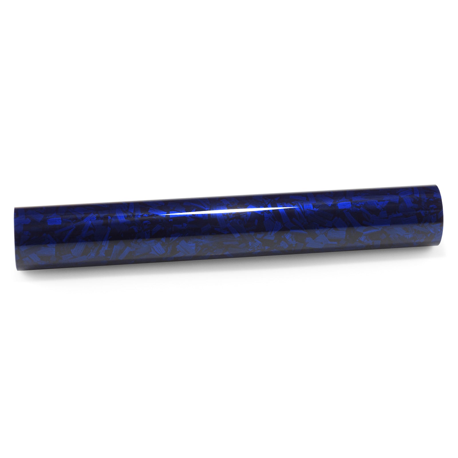 PET Marble Forged Gloss Carbon Fiber Textured Royal Blue Vinyl Wrap