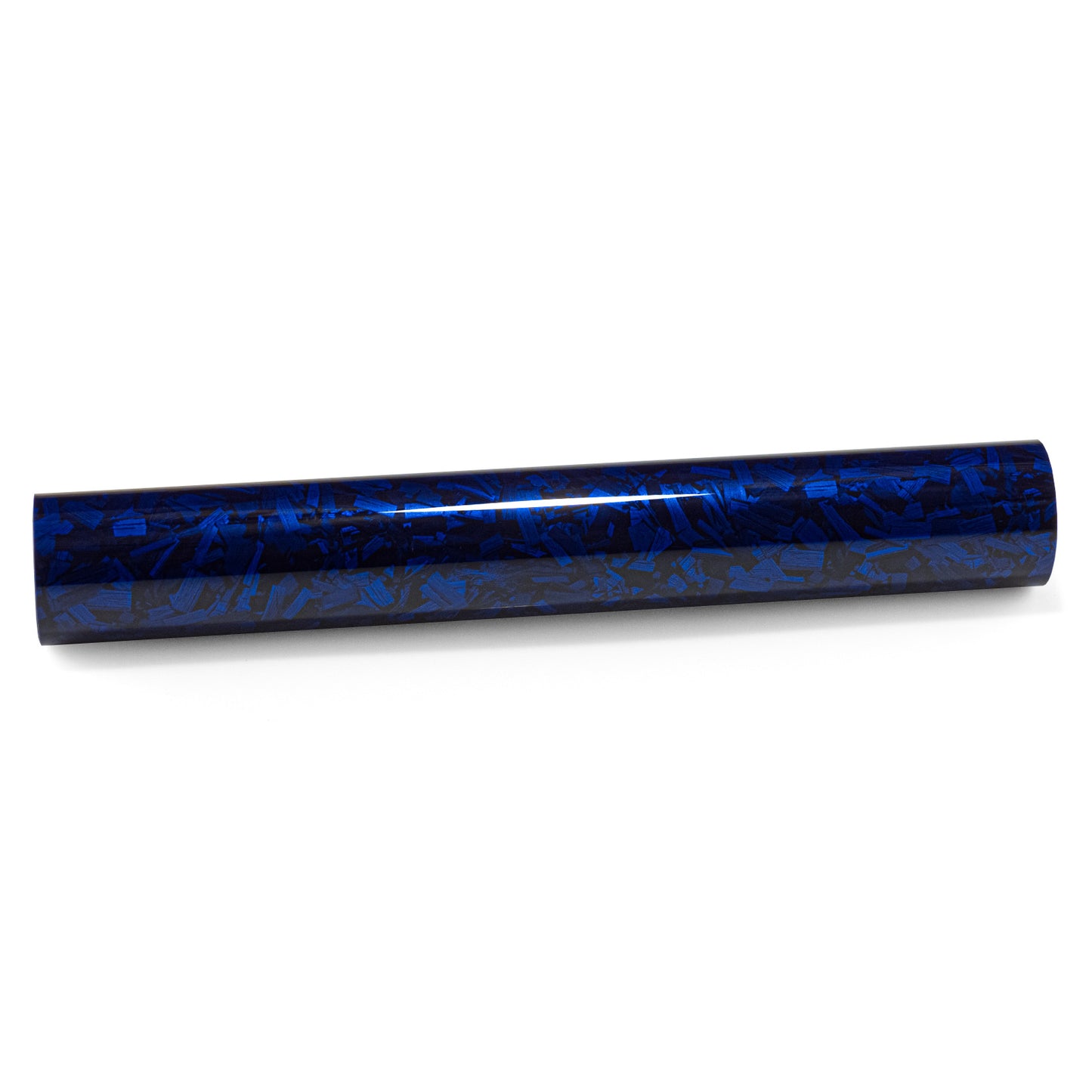 PET Marble Forged Gloss Carbon Fiber Textured Royal Blue Vinyl Wrap