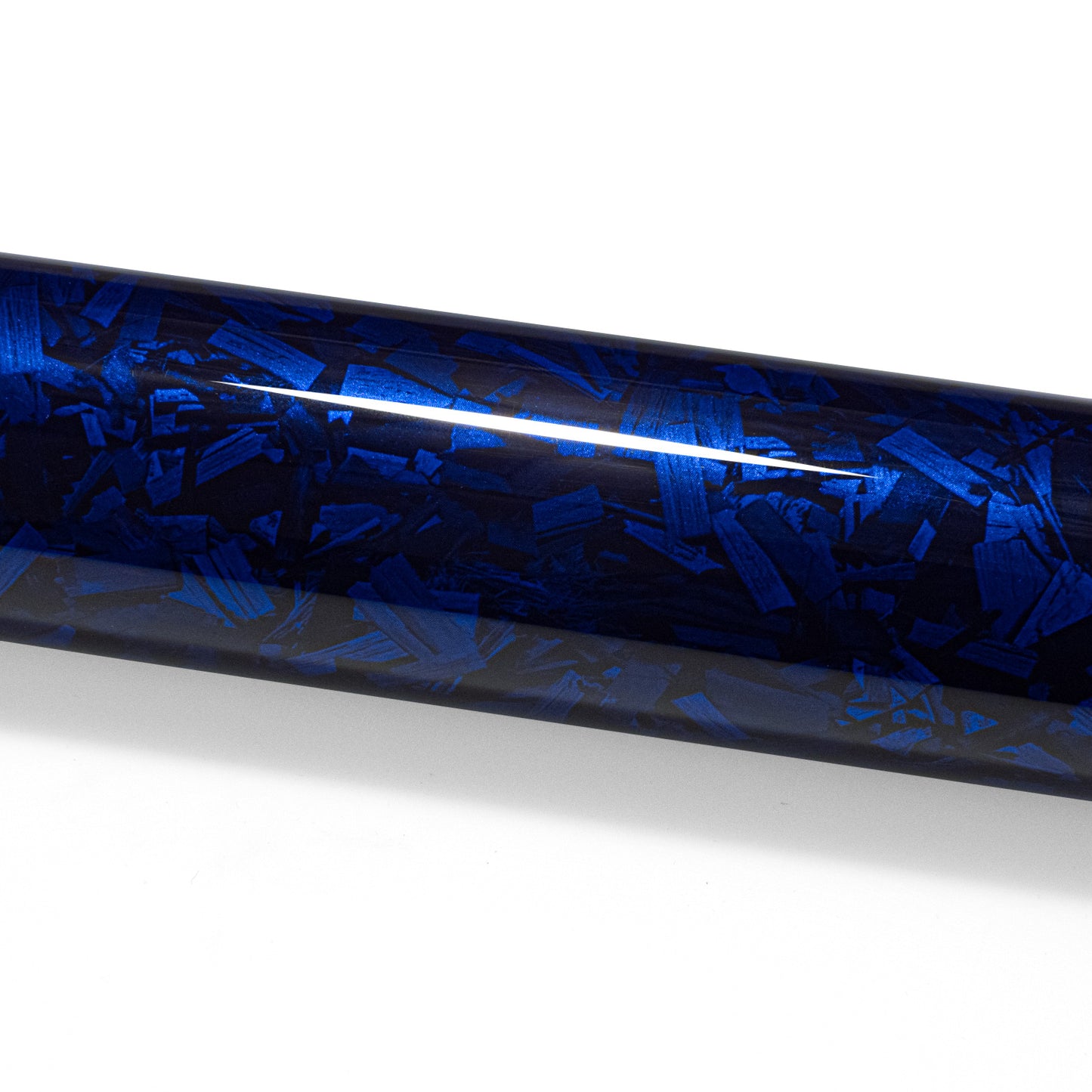 PET Marble Forged Gloss Carbon Fiber Textured Royal Blue Vinyl Wrap