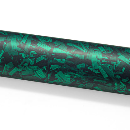 PET Marble Forged Matte Carbon Fiber Textured Emerald Green Vinyl Wrap