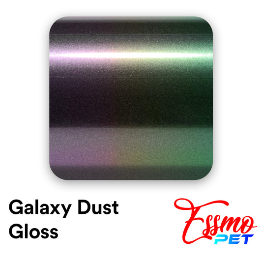 PET Galaxy Dust Gloss Violeta Green Vinyl Wrap