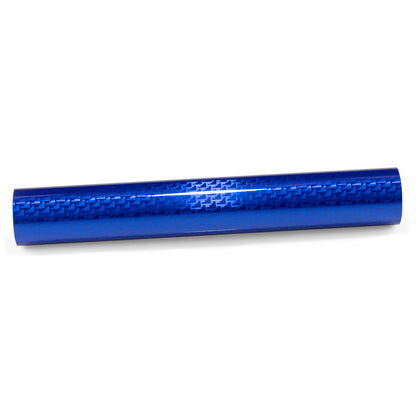 PET Squadron Carbon Fiber Gloss Royal Blue Vinyl Wrap