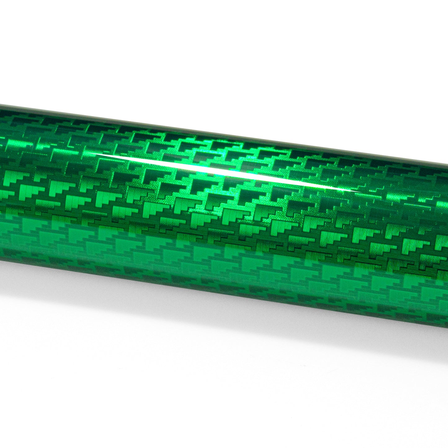 PET Squadron Carbon Fiber Gloss Emerald Green Vinyl Wrap