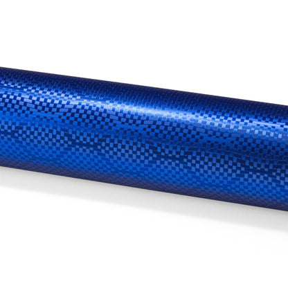 PET Honeycomb Carbon Fiber Satin Royal Blue Hex Vinyl Wrap