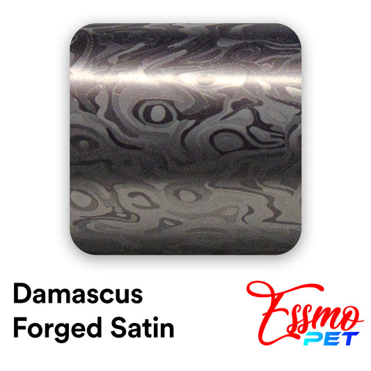 PET Damascus Forged Satin Nardo Gray Vinyl Wrap