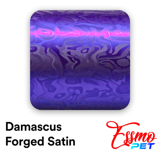 PET Damascus Forged Satin Royal Purple Vinyl Wrap