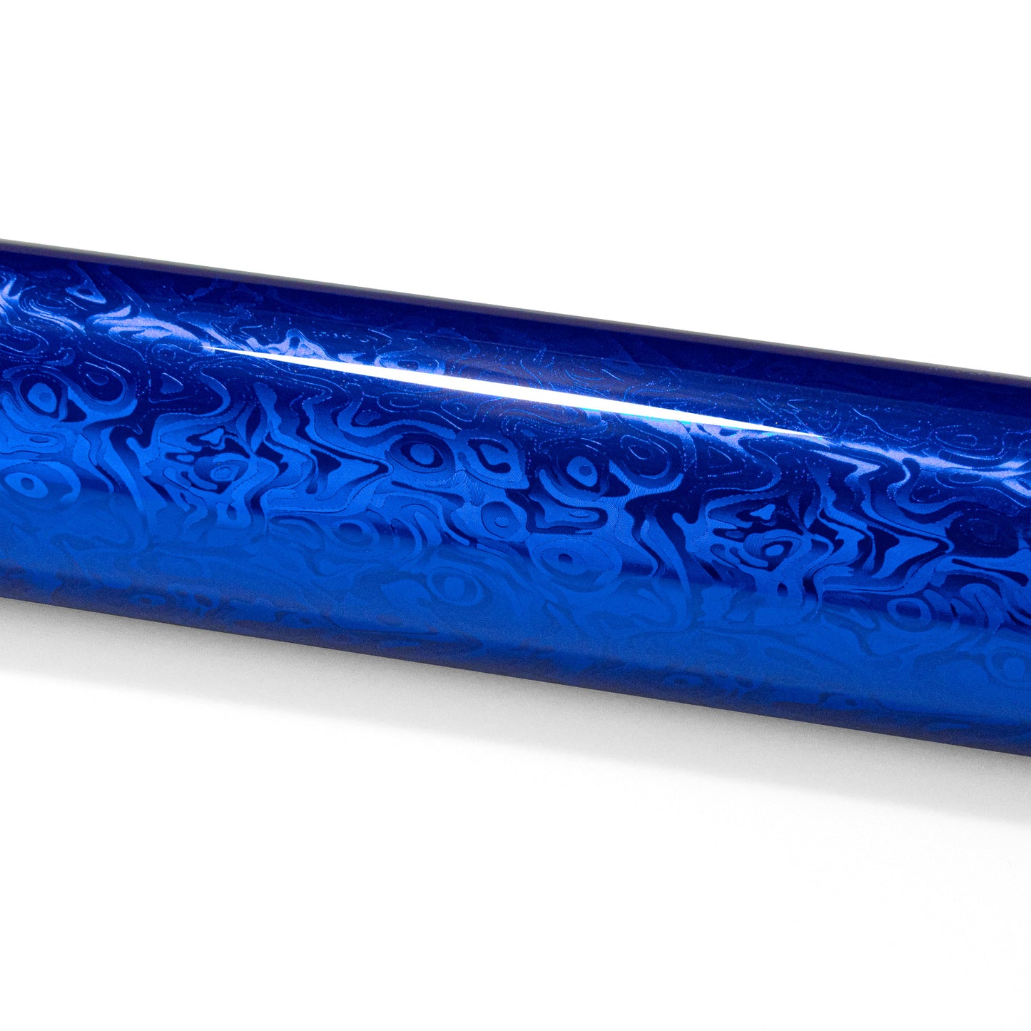 PET Damascus Forged Gloss Royal Blue Vinyl Wrap