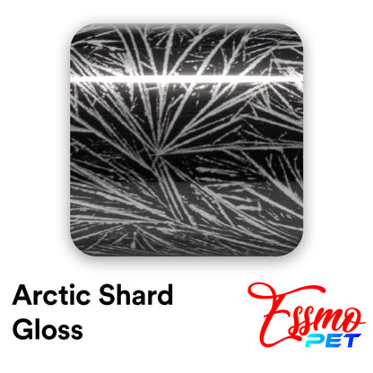 PET Arctic Shard Gloss Black Vinyl Wrap