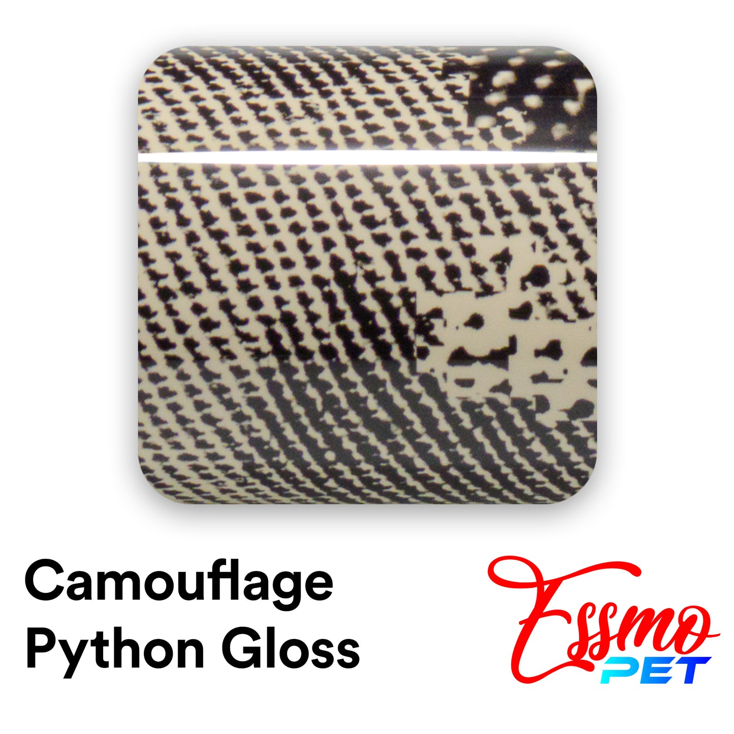 PET Camouflage Python Gloss Khaki Milan Vinyl Wrap