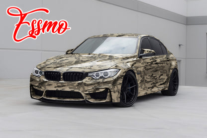 PET Camouflage Python Gloss Khaki Milan Vinyl Wrap