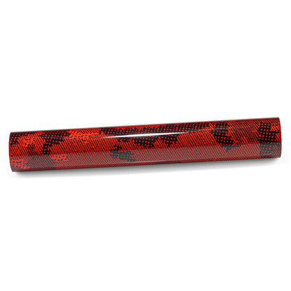 PET Camouflage Python Gloss Dark Red Vinyl Wrap