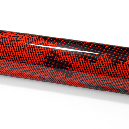 PET Camouflage Python Gloss Dark Red Vinyl Wrap