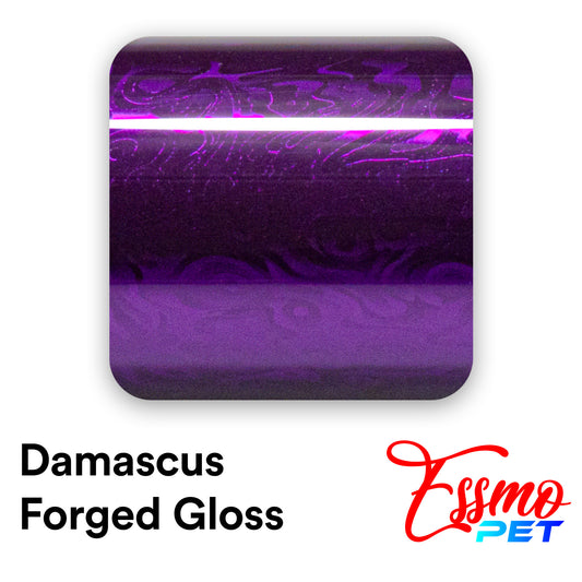 PET Damascus Forged Gloss Royal Purple Vinyl Wrap