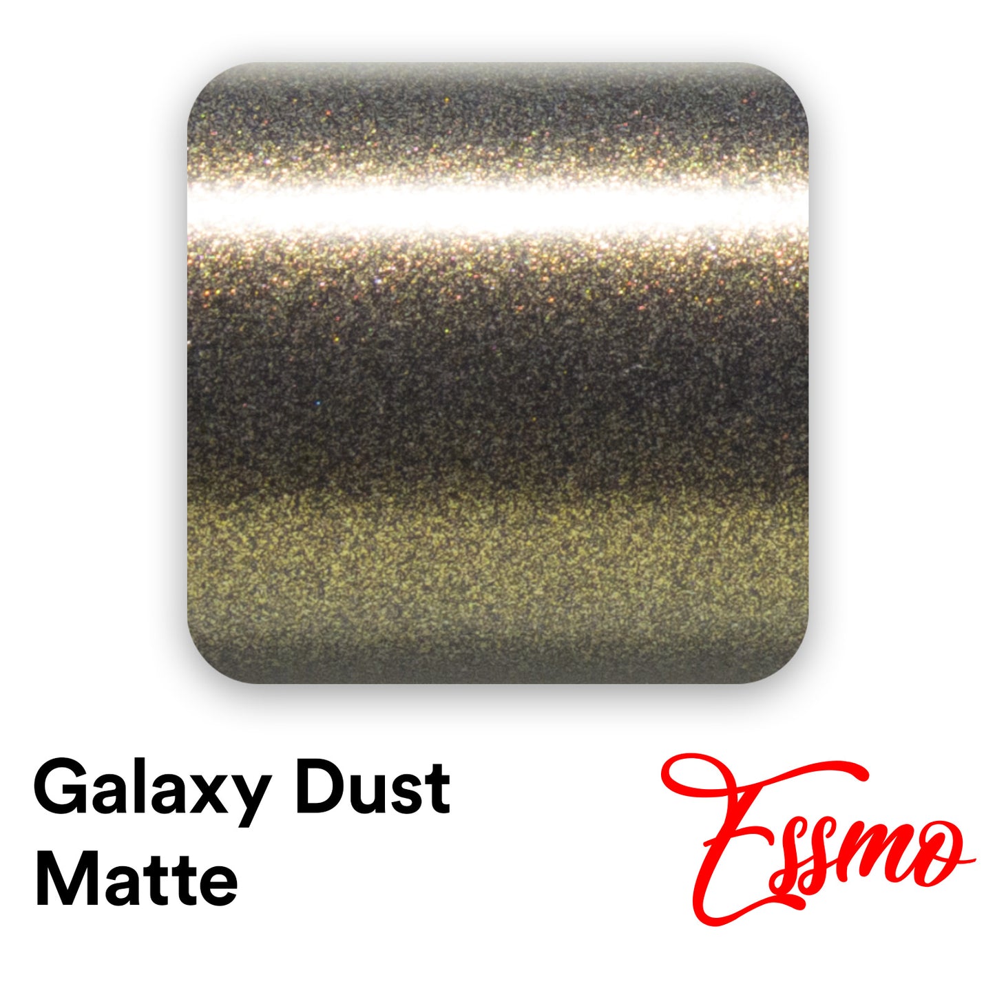 Galaxy Dust Matte Black Gold Vinyl Wrap