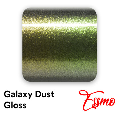 Galaxy Dust Gloss Gold Green Vinyl Wrap