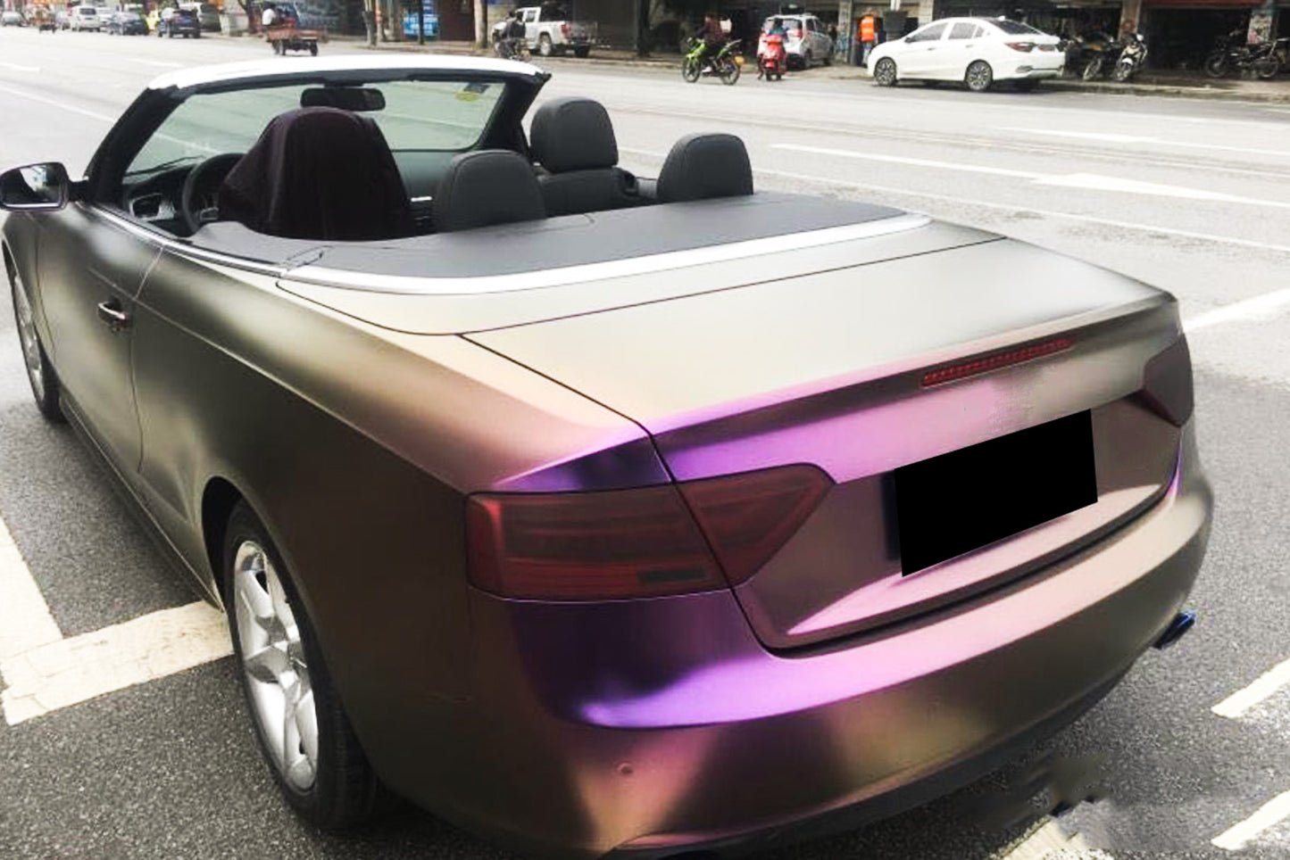 Galaxy Dust Matte Purple Bronze Vinyl Wrap