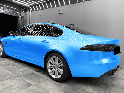 Super Gloss Metallic Sky Blue Vinyl Wrap