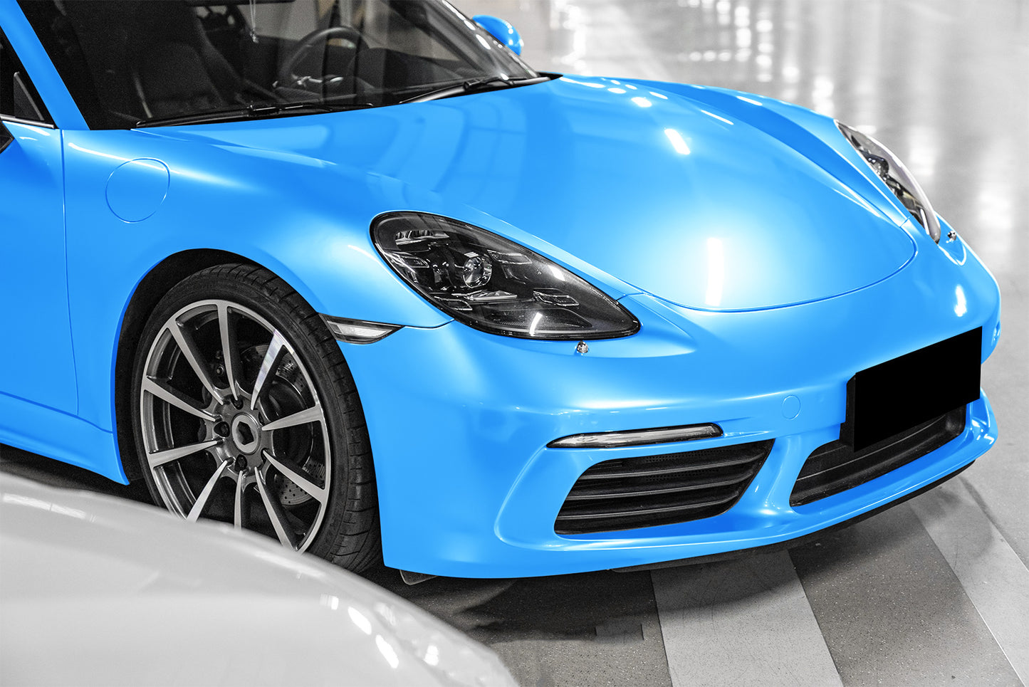 Super Gloss Metallic Sky Blue Vinyl Wrap