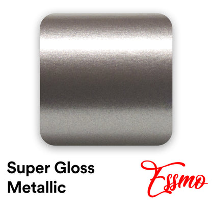 Super Gloss Metallic Chronos Gray Vinyl Wrap