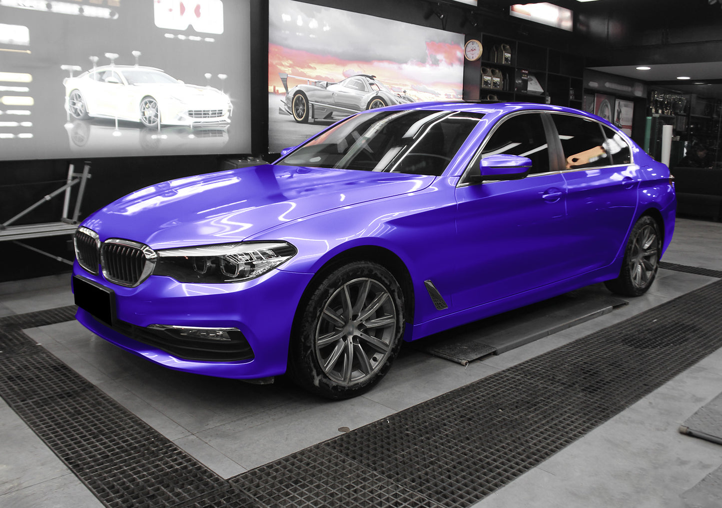 Super Gloss Metallic Purple Vinyl Wrap