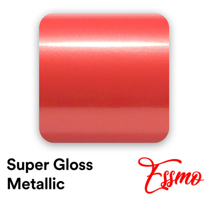 Super Gloss Metallic Dragon Fire Red Vinyl Wrap