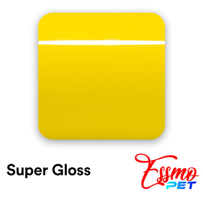 PET Super Gloss Lemon Yellow Vinyl Wrap