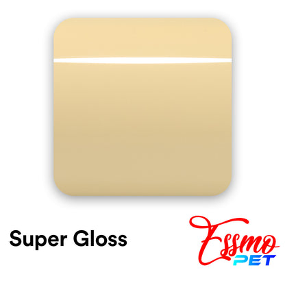 PET Super Gloss Light Ivory Vinyl Wrap